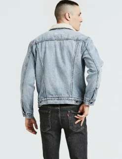 Levi's® Jackor & Rockar|TYPE 3 SHERPA TRUCKER STONEBRI - Fodrade jeansjackor