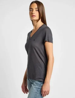 Kvinnor Lee Jeans T-Shirts & Toppar|V NECK TEE - T-shirts
