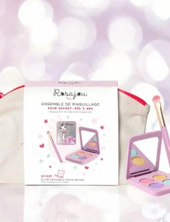 Barn ROSAJOU Rollspel|Vegan Glitter shadow set with cotton case - Låtsassmink & Accessoar