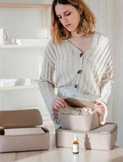 Kvinnor Organista Resetillbehör|Resväskor & Tillbehör|Vegan Leather Packing Cube Set - Resetillbehör