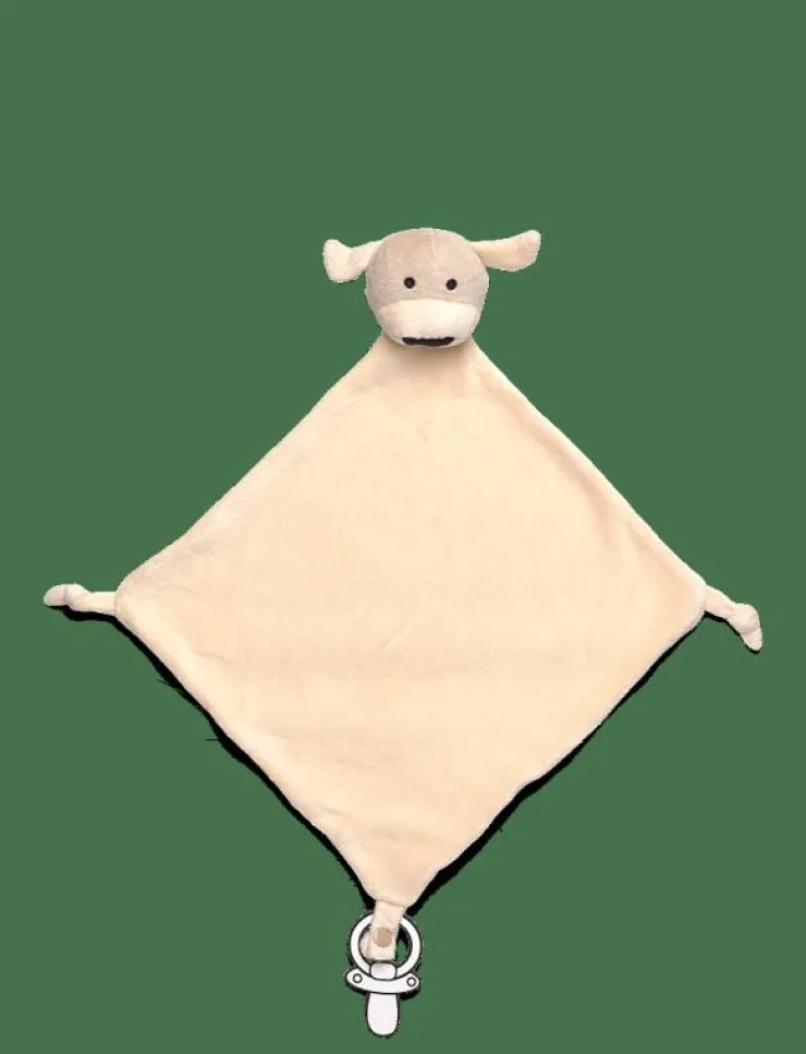 Barn Geggamoja Nappar & Tillbehör|Velour Blanket Yellow Lion - Napphållare