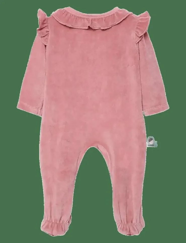 Boboli Velour play suit -BCI - Långärmad bodysuit|Barn Bodysuits