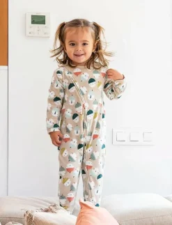 Boboli Velour play suit ed for baby -BCI - Långärmad bodysuit|Barn Bodysuits