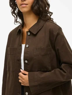Vila VICHIA NEW L/S JACKET - Overshirts|Kvinnor Overshirts