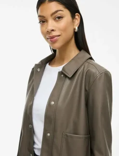 Vila VIHELLIUM SHORT JACKET - NOOS - Skinnjackor|Kvinnor Jackor & Kappor
