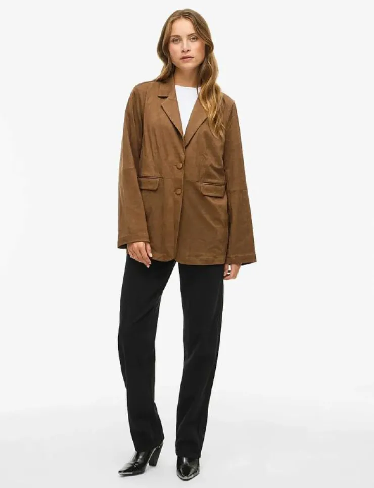 Vila VIHENA LOOSE BLAZER /LN - Enkelknäppta kavajer|Kvinnor Kavajer
