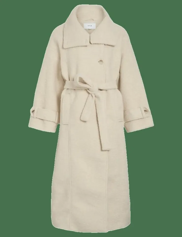 Vila VIKERA L/S COAT - Ullkappor|Kvinnor Plus Size & Curvy|Jackor & Kappor