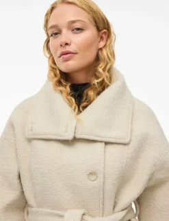 Vila VIKERA L/S COAT - Ullkappor|Kvinnor Plus Size & Curvy|Jackor & Kappor