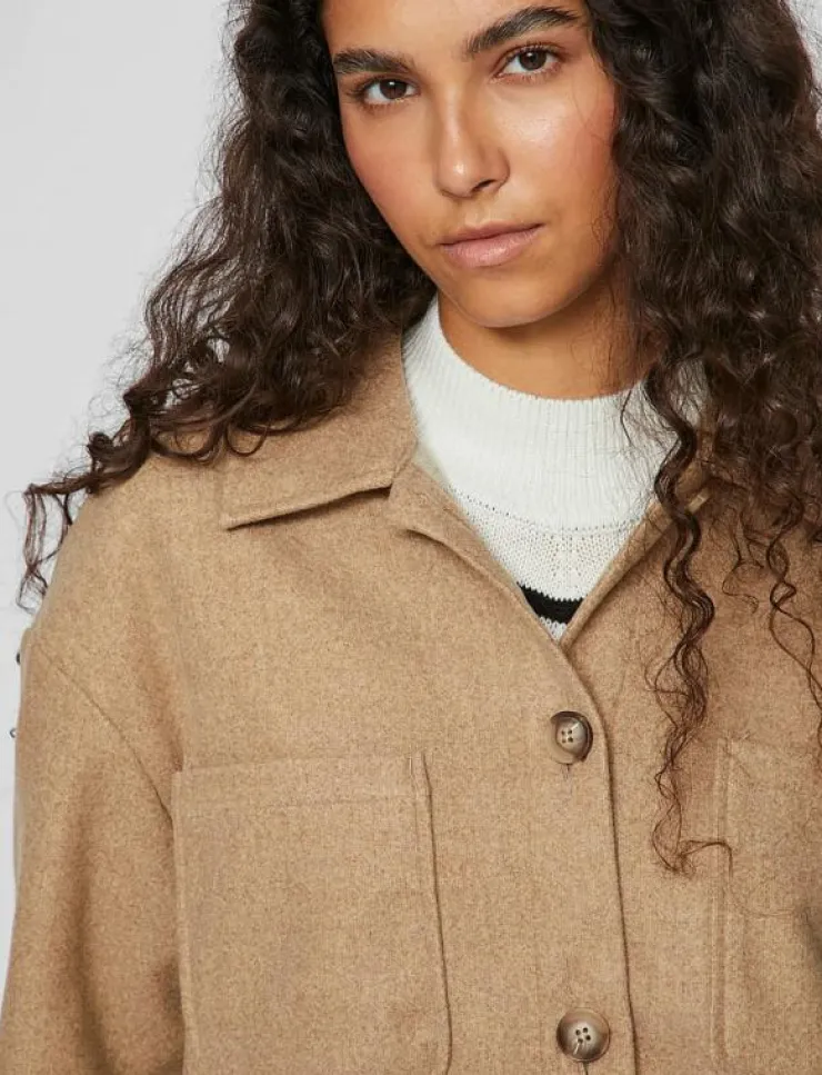 Vila VIKIMMI SHIRT L/S JACKET - NOOS - Overshirts|Kvinnor Overshirts