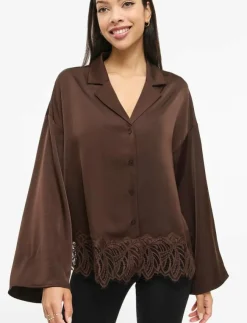 Kvinnor Vila Blusar & Skjortor|VILEA SHIRT - Långärmade