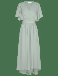 Kvinnor Vila Klänningar|VIMIRAGE 2/4 V-NECK ANKLE DRESS/BM/DC - Midiklänningar