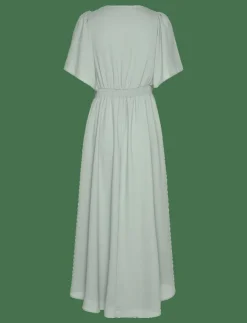 Kvinnor Vila Klänningar|VIMIRAGE 2/4 V-NECK ANKLE DRESS/BM/DC - Midiklänningar