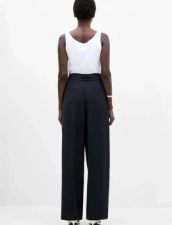 Kvinnor French Connection Byxor|VINNIE D.RING BELTED TROUSER - Kostymbyxor