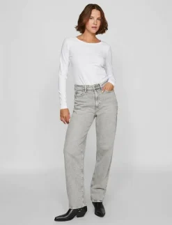 Vila VINORA L/S O-NECK TOP - NOOS - Långärmade toppar|Kvinnor Kläder