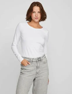 Vila VINORA L/S O-NECK TOP - NOOS - Långärmade toppar|Kvinnor Kläder