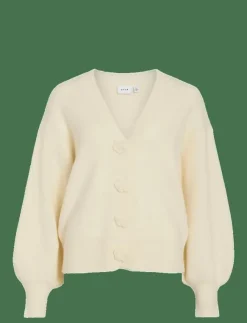 Kvinnor Vila Plus Size & Curvy|Stickat|VIRADIA L/S ROSE CARDIGAN - Koftor