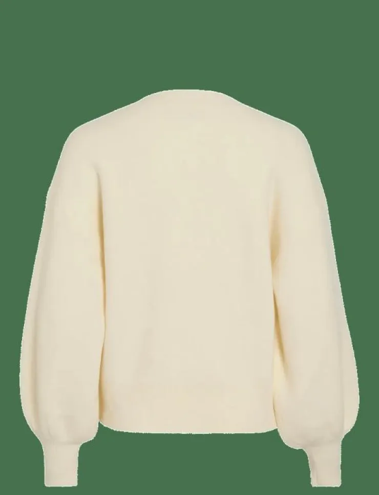 Kvinnor Vila Plus Size & Curvy|Stickat|VIRADIA L/S ROSE CARDIGAN - Koftor