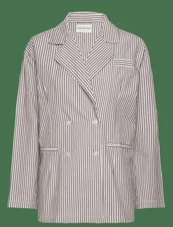 Moshi Moshi Mind viva shirt stripe - Dubbelknäppta kavajer|Kvinnor Kavajer