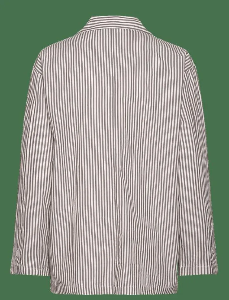 Moshi Moshi Mind viva shirt stripe - Dubbelknäppta kavajer|Kvinnor Kavajer