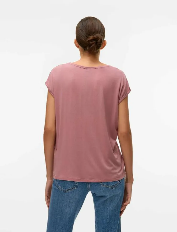 Kvinnor Vero Moda T-Shirts & Toppar|VMAVA PLAIN SS TOP JRS NOOS - T-shirts