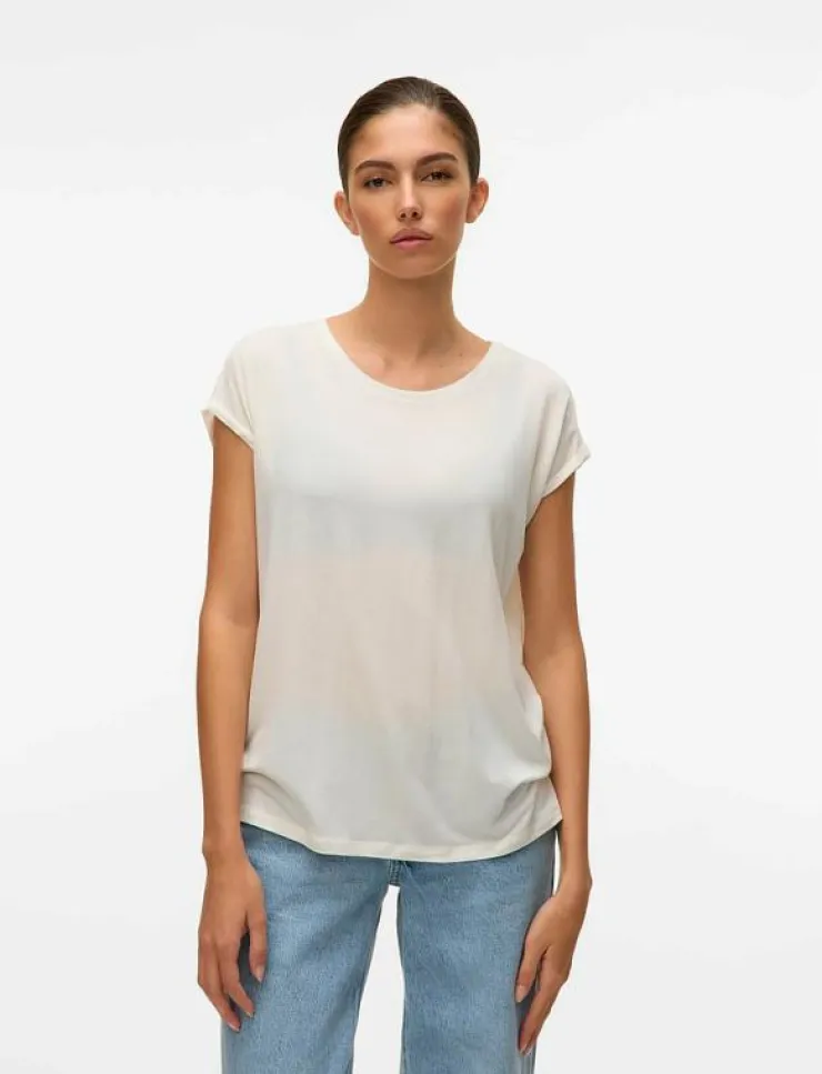 Vero Moda VMAVA PLAIN SS TOP JRS NOOS - T-shirts|Kvinnor Kläder