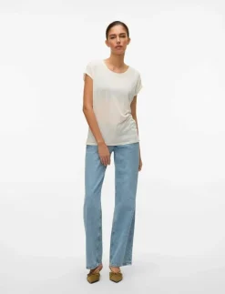 Vero Moda VMAVA PLAIN SS TOP JRS NOOS - T-shirts|Kvinnor Kläder