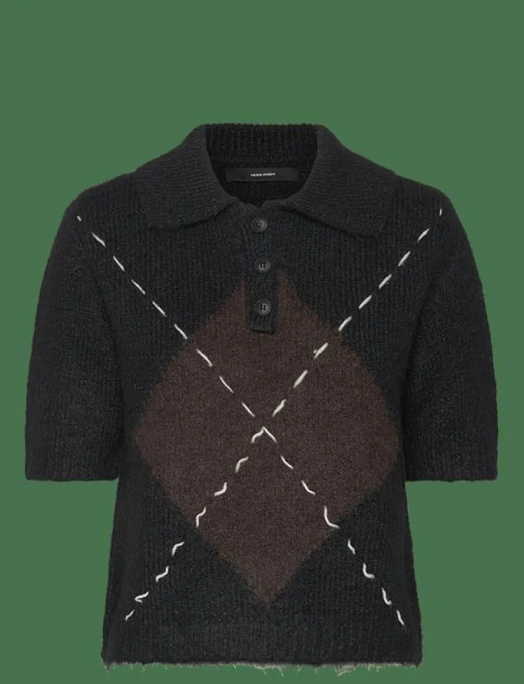 Kvinnor Vero Moda Kläder|VMBLISS 2/4 POLONECK PULLOVER GA - Stickat