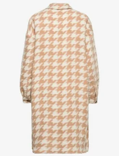 Vero Moda VMCHRISSIE LONG CHECK SHIRT GA - Ullkappor|Kvinnor Overshirts