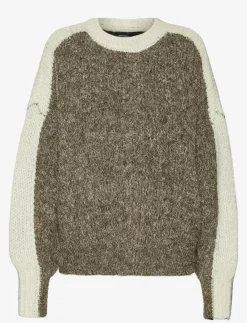 Kvinnor Vero Moda Stickat|VMCORDELIA LS O-NECK PULLOVER GA - Stickat