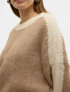 Kvinnor Vero Moda Stickat|VMCORDELIA LS O-NECK PULLOVER GA - Stickat