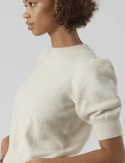 Vero Moda VMDOFFY 2/4 O-NECK PULLOVER GA NOOS - Stickat|Kvinnor Kläder