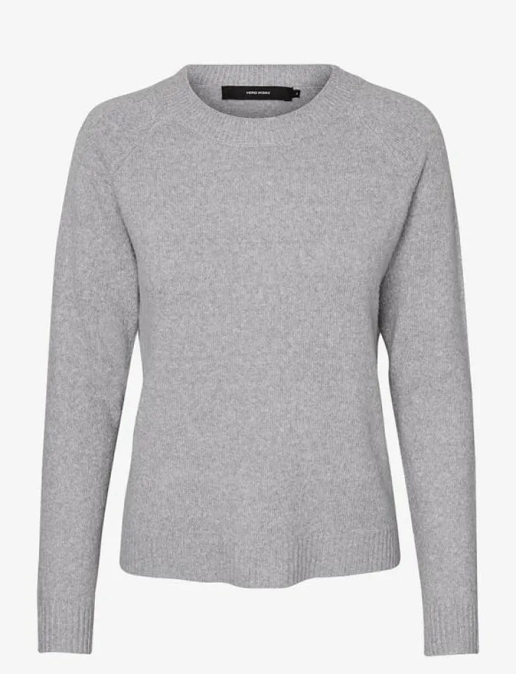 Kvinnor Vero Moda Kläder|VMDOFFY LS O-NECK BLOUSE GA NOOS - Tröjor