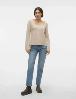 Vero Moda VMGINGER LS KNIT PULLOVER VMA - Stickat|Kvinnor Stickat