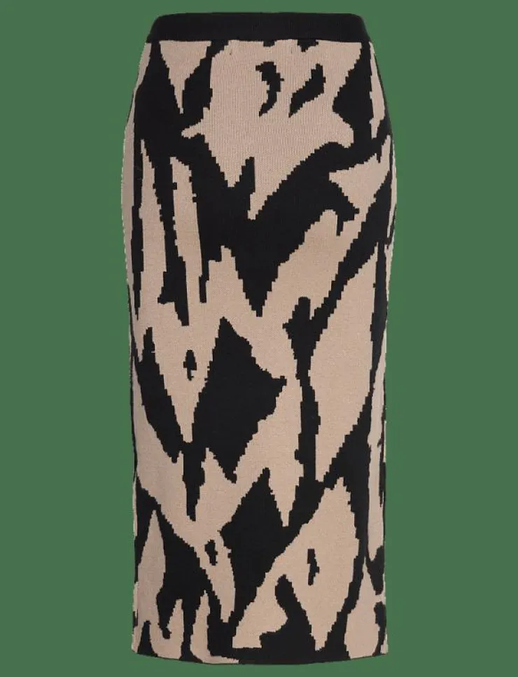 Vero Moda VMGOLD NEW ART NW 7/8 SKIRT GA - Midi kjolar|Kvinnor Kjolar
