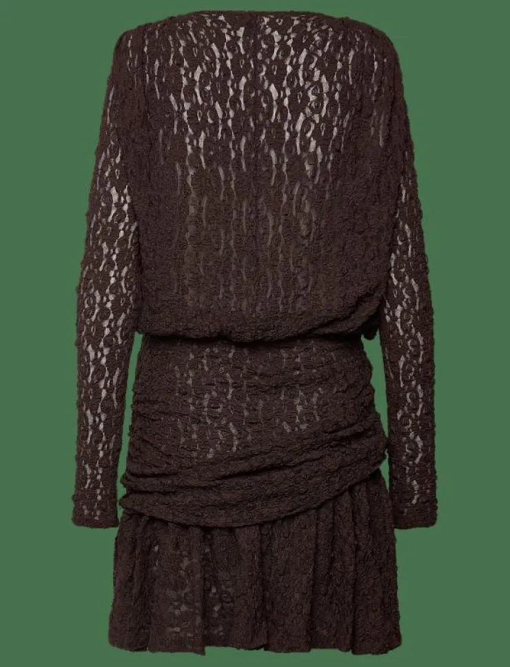 Kvinnor Vero Moda Klänningar|VMHALLEY LS LACE SHORT DRESS JRS EXP - Korta klänningar