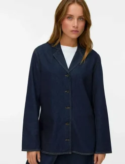 Vero Moda VMKANIKA LS DENIM BLAZER SHIRT SI352 - Jeansskjortor|Kvinnor Kavajer