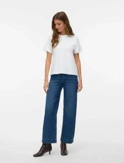 Kvinnor Vero Moda Kläder|VMKAYLA HR WIDE JEANS VI3474 - Vida byxor