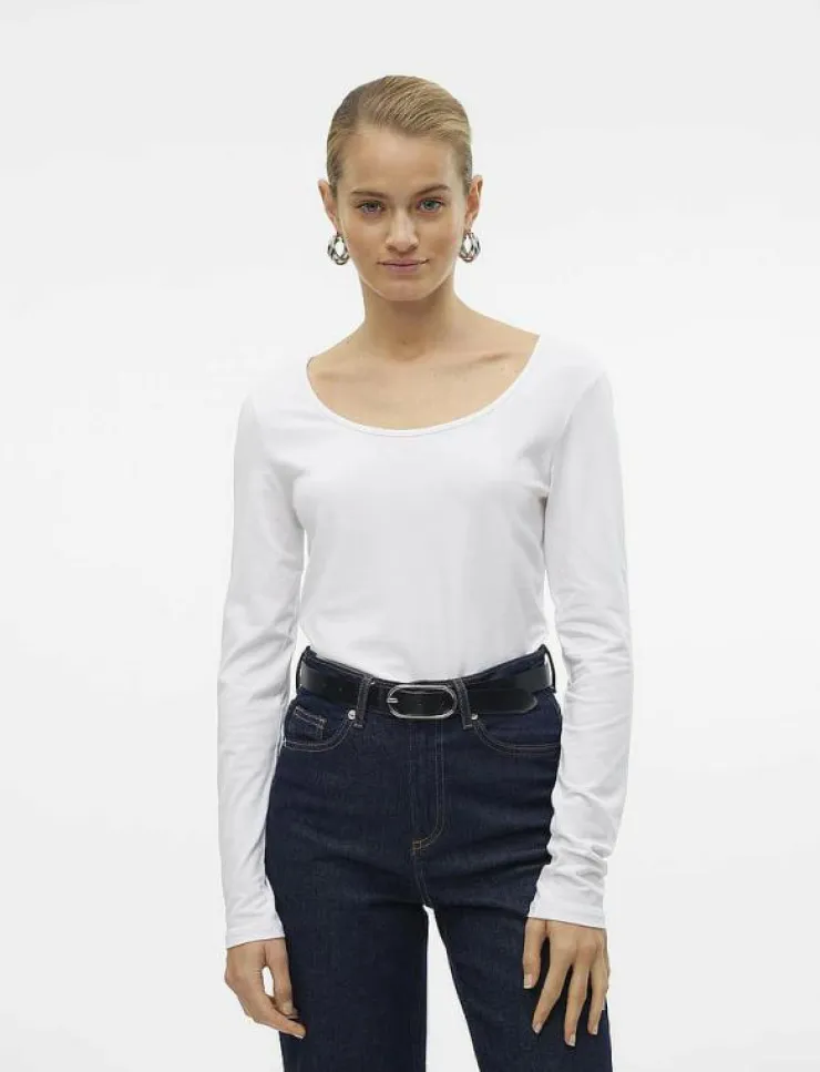 Vero Moda VMMAXI MY LS SOFT UNECK NOOS - Långärmade toppar|Kvinnor Kläder|T-Shirts & Toppar