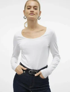 Vero Moda VMMAXI MY LS SOFT UNECK NOOS - Långärmade toppar|Kvinnor Kläder|T-Shirts & Toppar