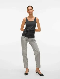 Kvinnor Vero Moda T-Shirts & Toppar|VMMAXI MY SOFT LONG TANK TOP NOOS - Linnen