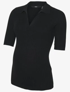 Vero Moda Maternity VMMHOLLY 2/4 POLO PULLOVER GA NOOS - T-shirts|Kvinnor Mammakläder