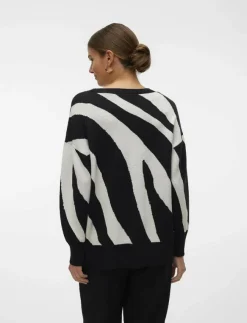 Kvinnor Vero Moda Kläder|VMNANCY LS O-NECK LONG PULLOVER BOO - Stickat