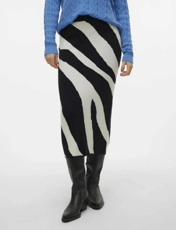Kvinnor Vero Moda Kjolar|VMNANCY NW 7/8 SKIRT BOO - Midi kjolar