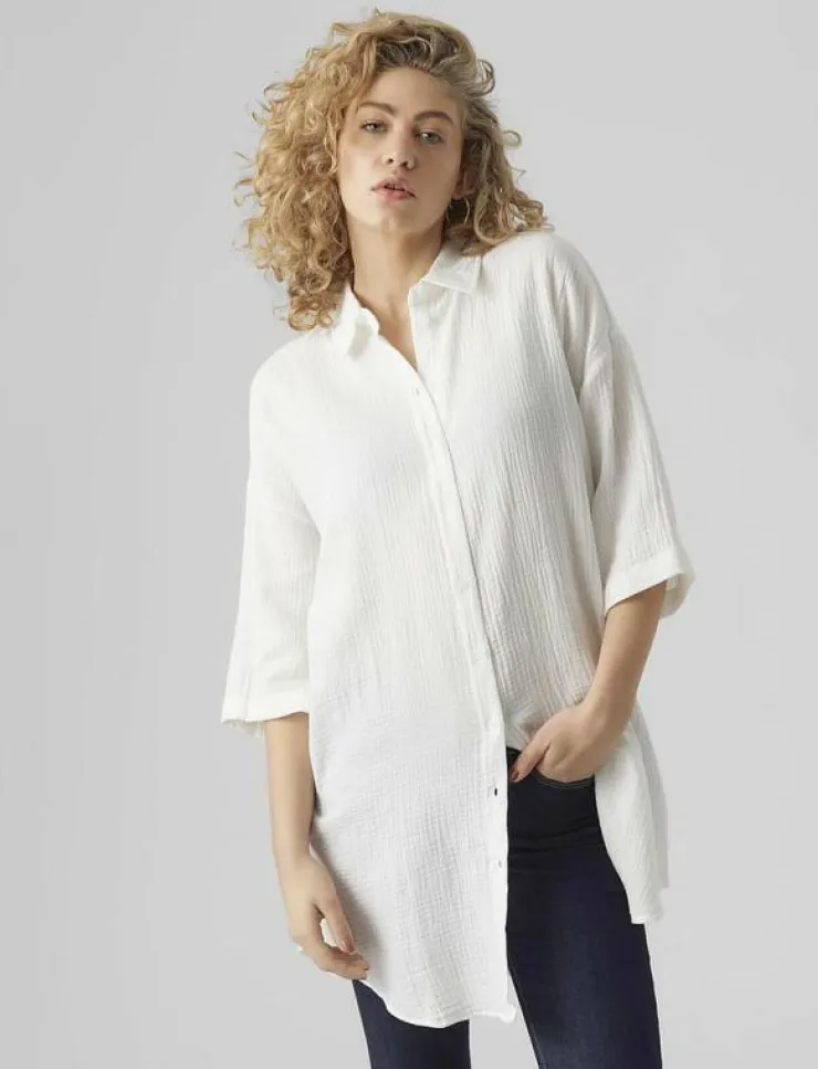 Kvinnor Vero Moda Overshirts|VMNATALI 3/4 LONG OVERSHIRT - Overshirts