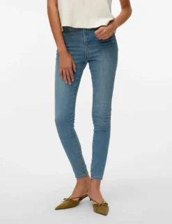 Kvinnor Vero Moda Kläder|VMSOPHIA HW SKINNY JEANS LT BL NOOS - Skinny Jeans