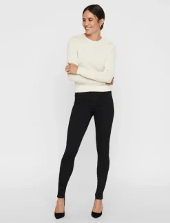 Vero Moda VMTANYA MR S PIPING JEANS VI120 GA NOOS - Skinny Jeans|Kvinnor Kläder