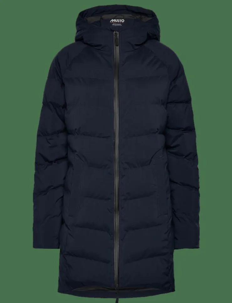 Kvinnor Musto Jackor|W MARINA LONG QUILTED JKT - Dunkappor