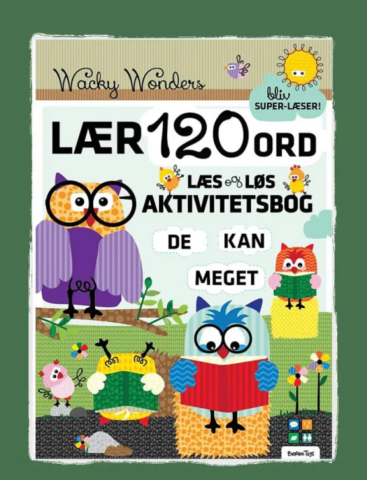 Barbo Toys Wacky Wonders 120 ord Aktivitetsbog - Læs og Løs (DK) - Pedagogisk barnbok|Barn Barnböcker