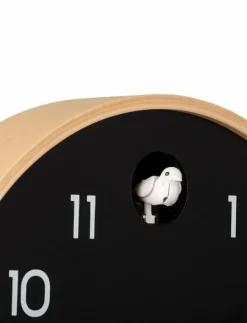 KARLSSON Wall clock Natural Cuckoo birch wood - Väggklockor| Klockor