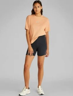 Calvin Klein Jeans WASHED WOVEN LABEL RIB SHORTS - Cycling shorts|Kvinnor Shorts